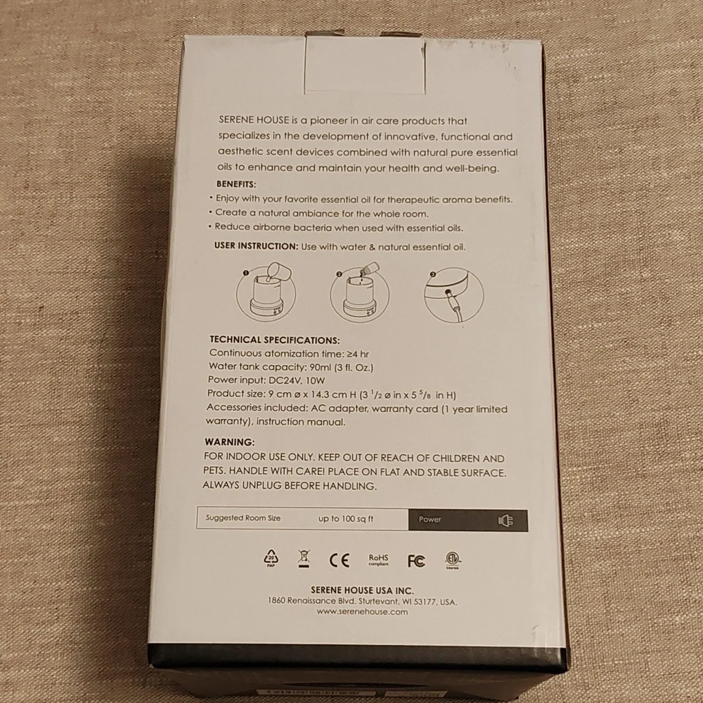 ULTRASONIC AROMA DIFFUSER+STARTER ESSENTIAL OIL